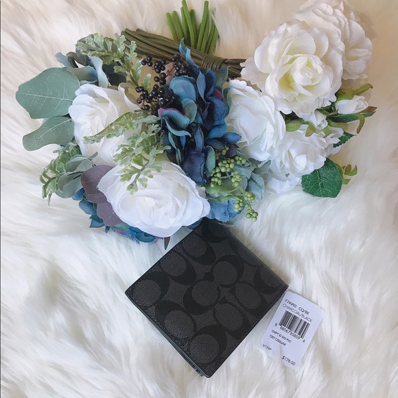 Coach Men’s Compact ID Signature Wallet F74993 - Picture 7 of 7